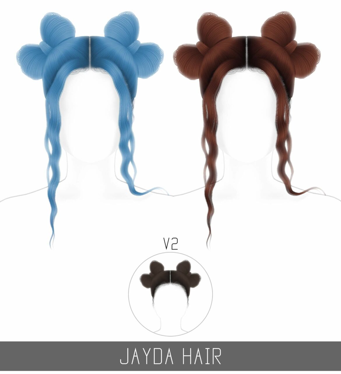 Sims 4 Jayda hair by Simpliciaty