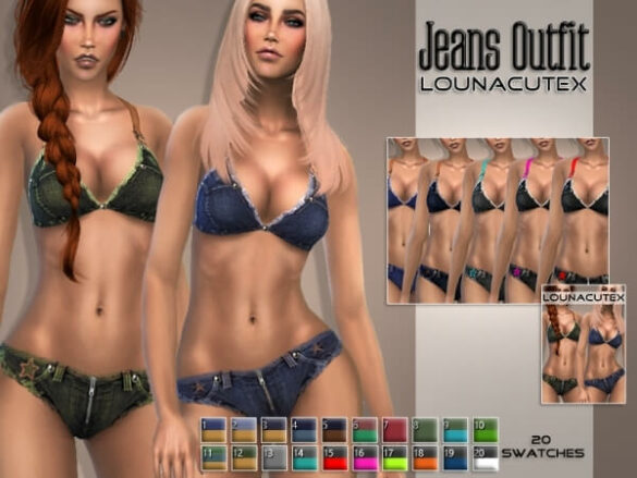 Sims 4 Jeans Outfit – Lounacutex – Simsdom