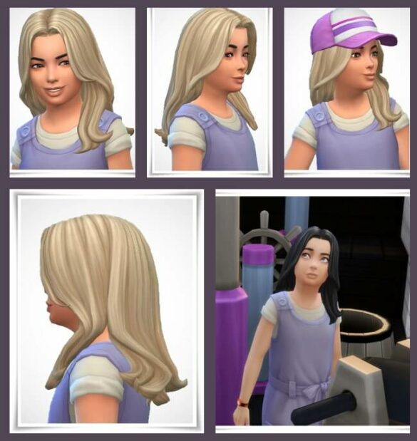 Sims 4 Kim Kids Hair by Birksches Sims Blog