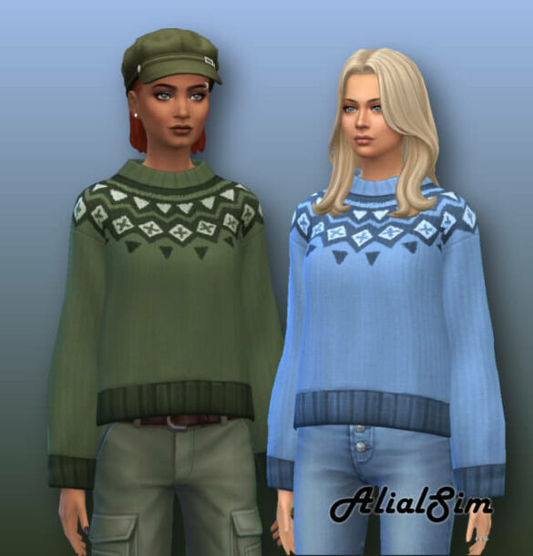 Sims 4 knitted sweater