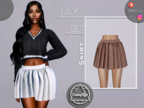Sims 4 Lily Set Skirt