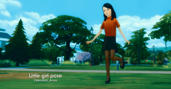 Sims 4 little girl pose