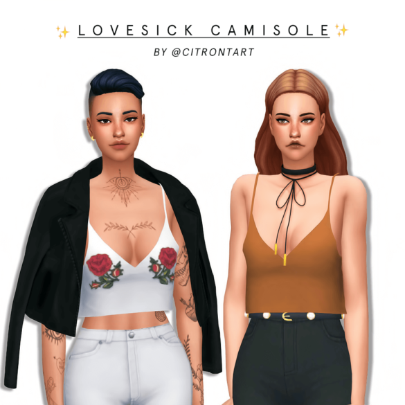 Sims 4 LOVESICK CAMISOLE