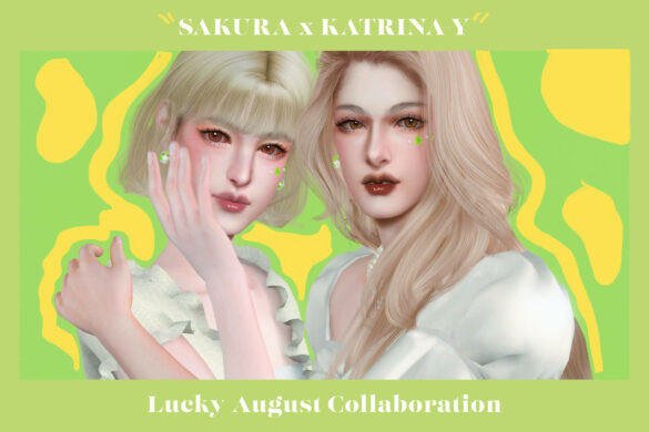 Sims 4 lucky august collaboration lipstick45 colors