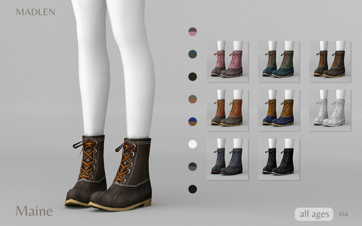 Sims 4 madlen maine boots - The Sims Game