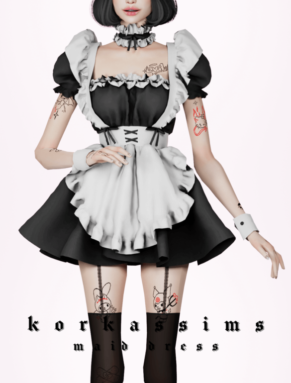 Sims 4 maid dress halloween gift