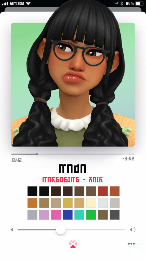Sims 4 Maja hair by Marso Sims