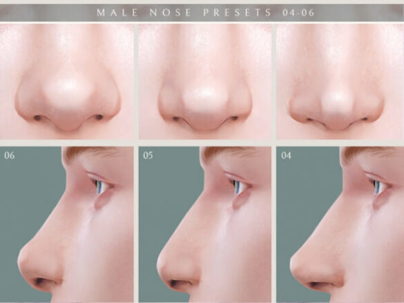 Sims 4 Male Nose Presets 04-06