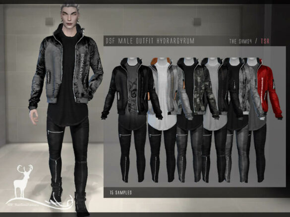 Male outfit Hydrargyrum by DanSimsFantasy from
