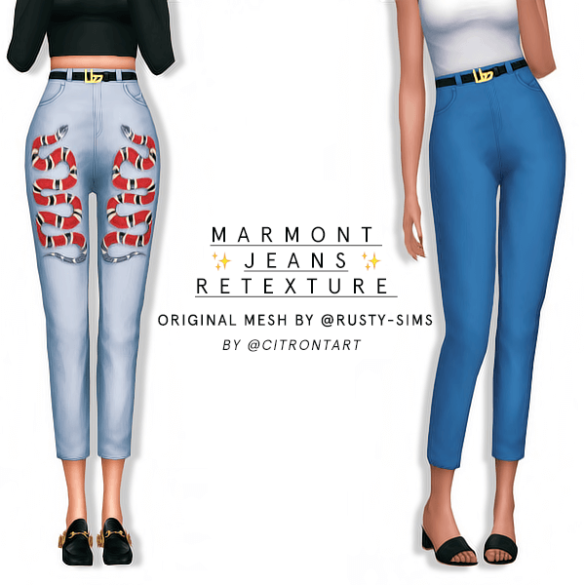 Sims 4 marmont jeans retexture