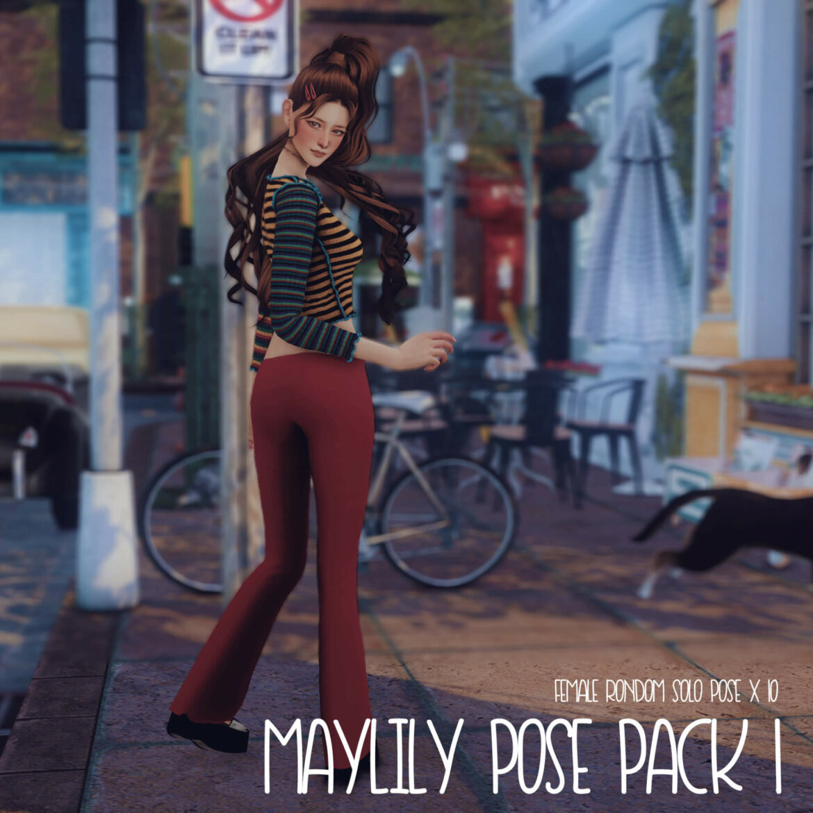 maylily pose pack 1 female random solo pose x 10