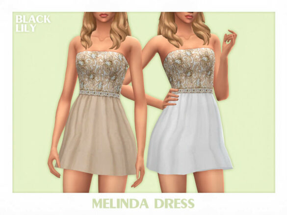 Sims 4 Melinda Dress