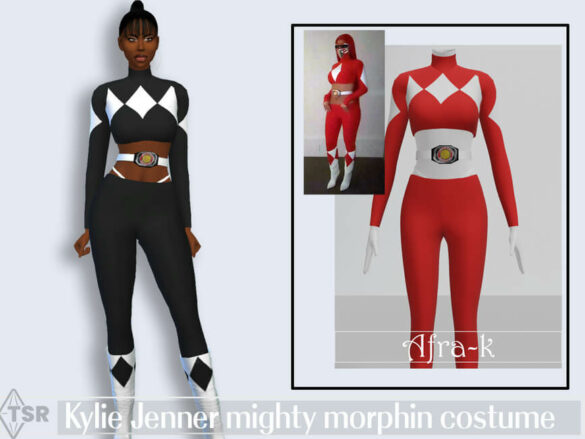 Sims 4 Mighty costume by akaysims from TSR