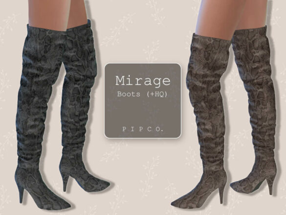 Sims 4 Mirage Boots by Pipco
