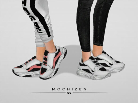 Sims 4 Mochizen CC – Trainer Shoes Female Vers.
