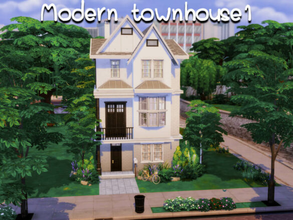 Sims 4 Modern Townhouse 1