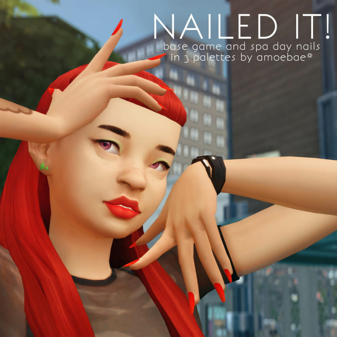 Sims 4 Nailed it nails at Picture Amoebae
