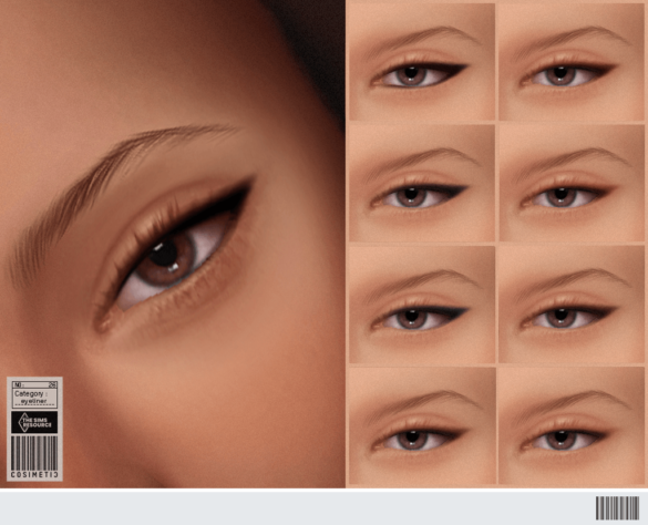 Sims 4 natural eyeliner n26 by cosimetic you can use