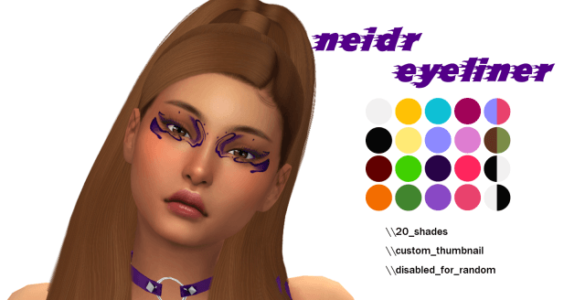 Sims 4 neidr eyeliner