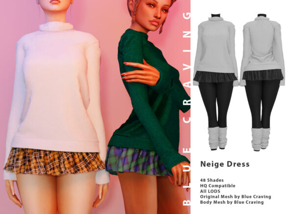 sims 4 neige dress download