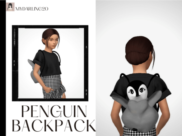 Sims 4 new penguin backpack child
