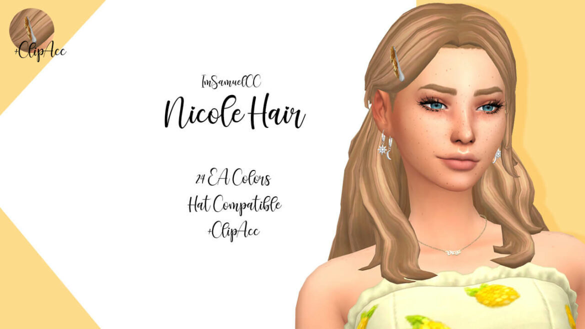 Sims 4 nicole hair