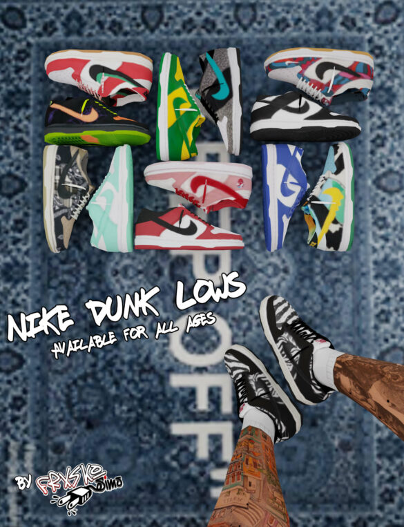 Sims 4 nike dunk lows happy spooky season