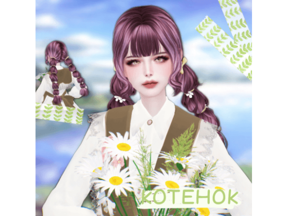 Sims 4 Nikki Hair 45 by kotehoksims