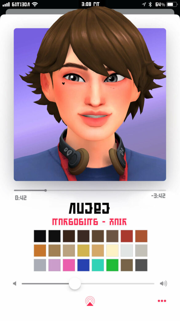 Sims 4 Nuebe hair by Marso Sims