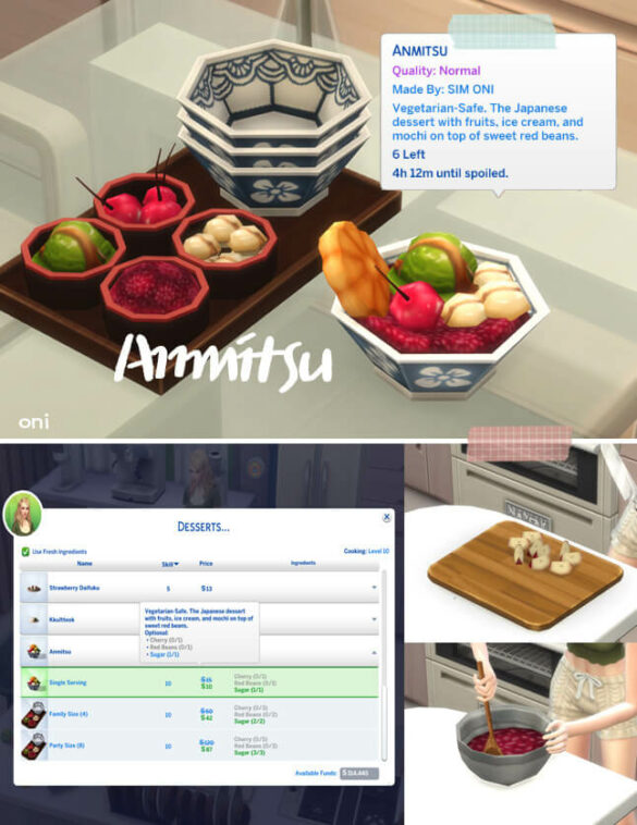 Sims 4 october 2021 recipeanmitsu need recipe pack