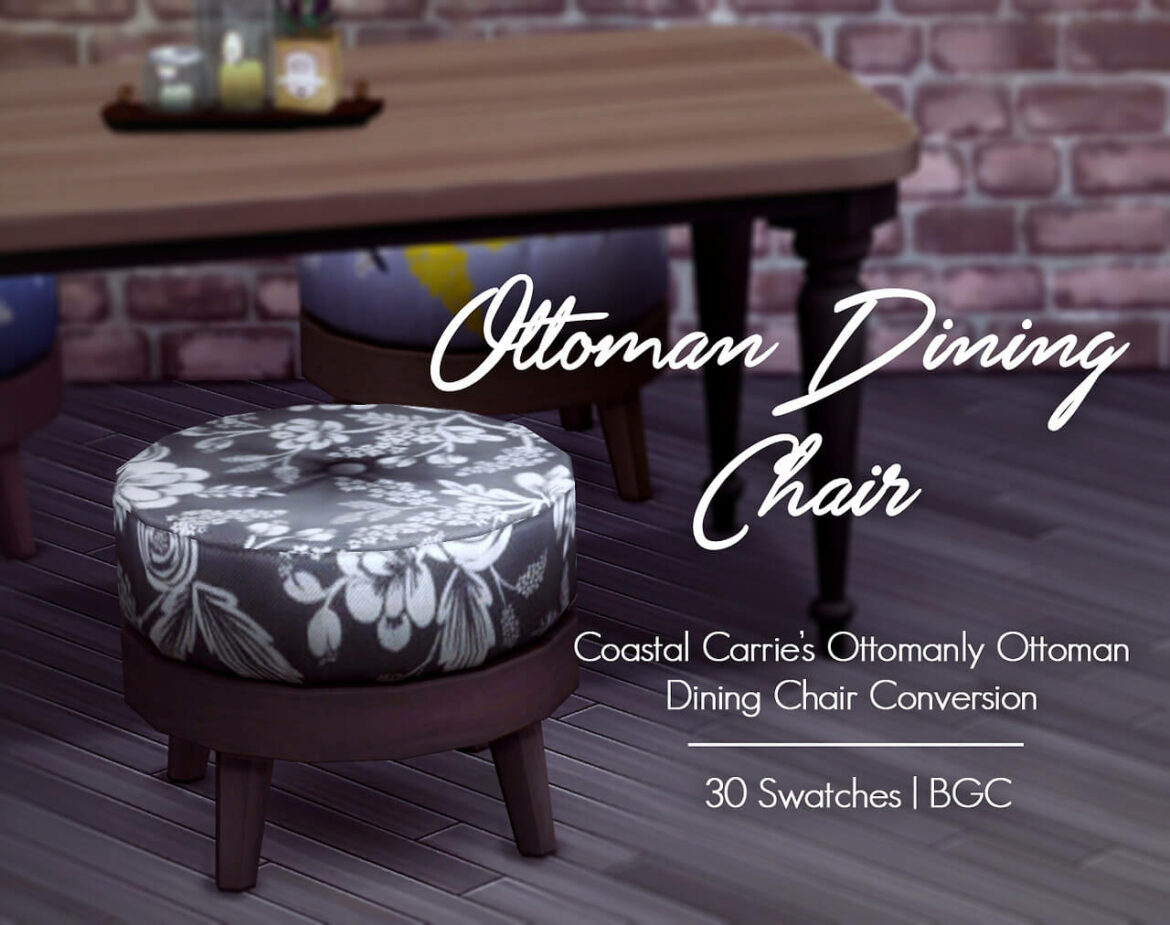 Sims 4 ottoman dining chair