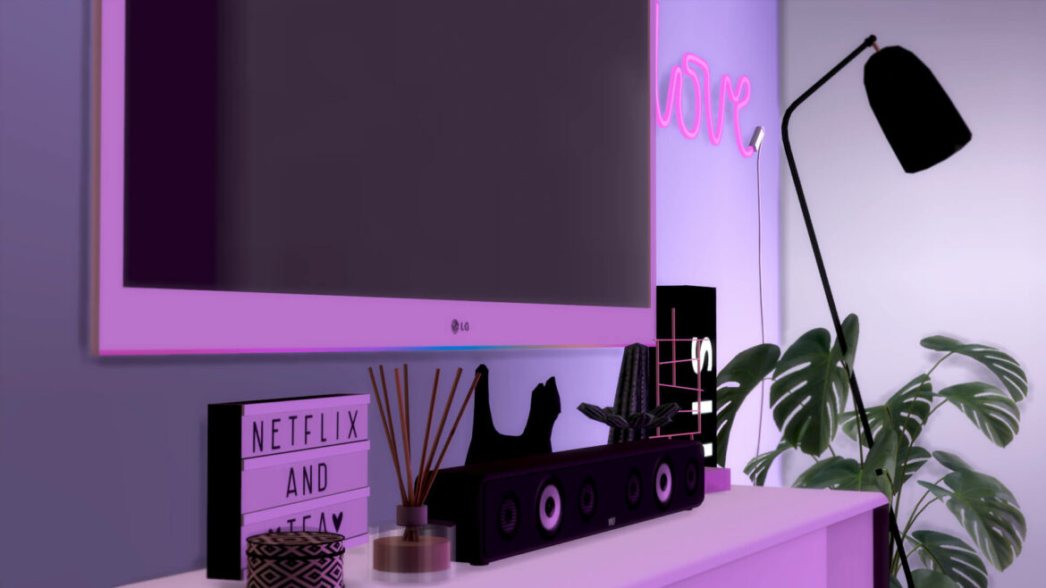 Sims 4 pink game setup