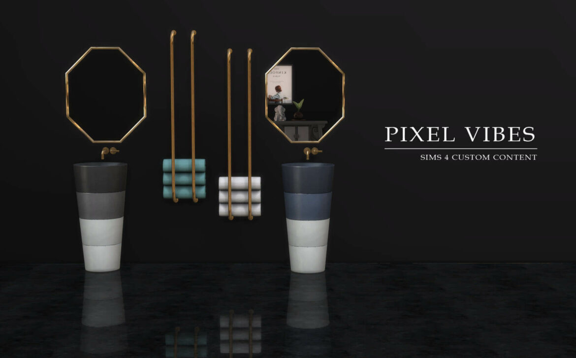 Sims 4 pixelvibes hazem bathroom set you can find