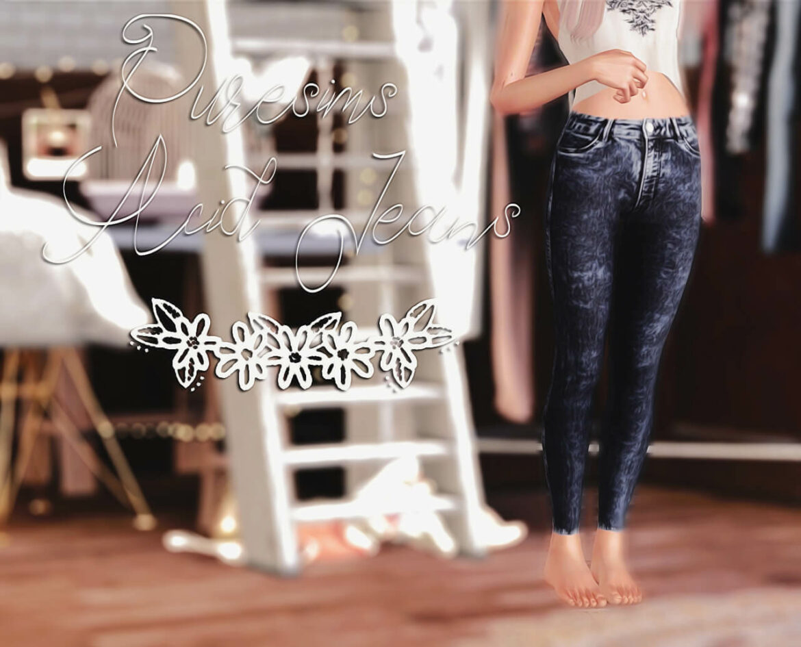 Sims 4 puresims acid jeans