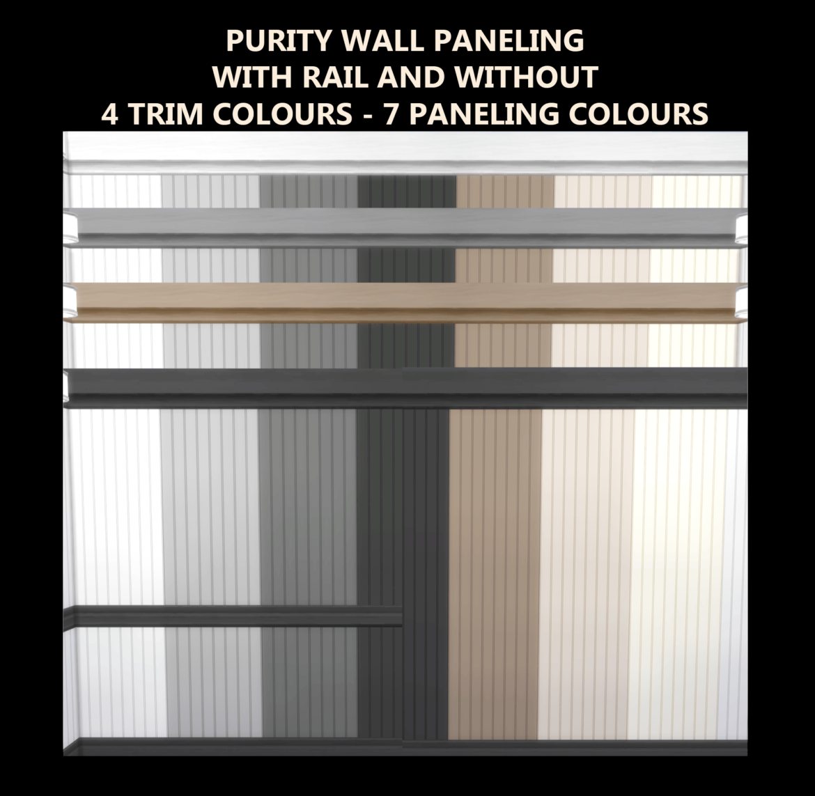 Sims 4 Purity Wall Paneling
