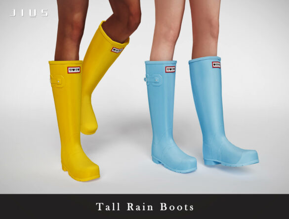 Sims 4 rain boots collection part i jius tall rain