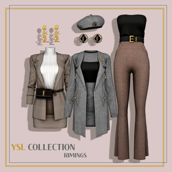 Sims 4 rimings ysl collection october giftbox