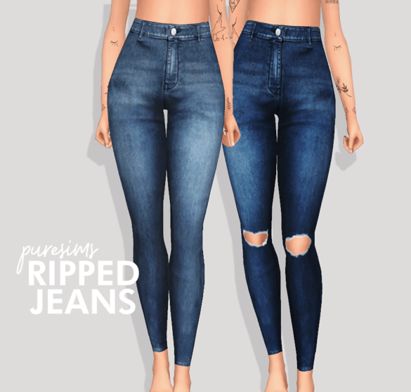 Sims 4 ripped jeans