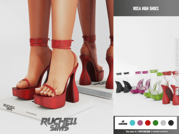 Sims 4 ROSA HIGH SHOES