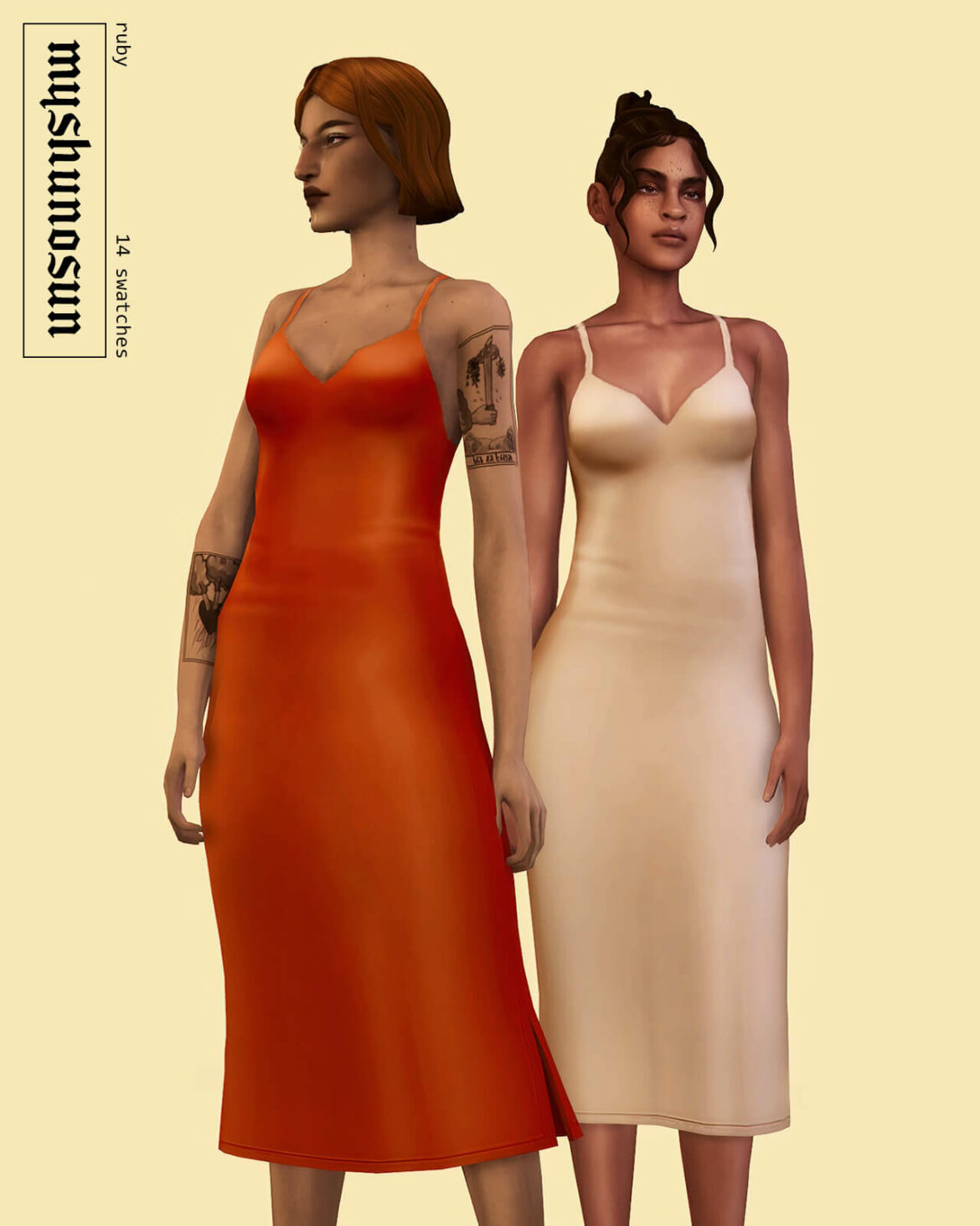 Sims 4 ruby slip dress just a simple slip dress 14