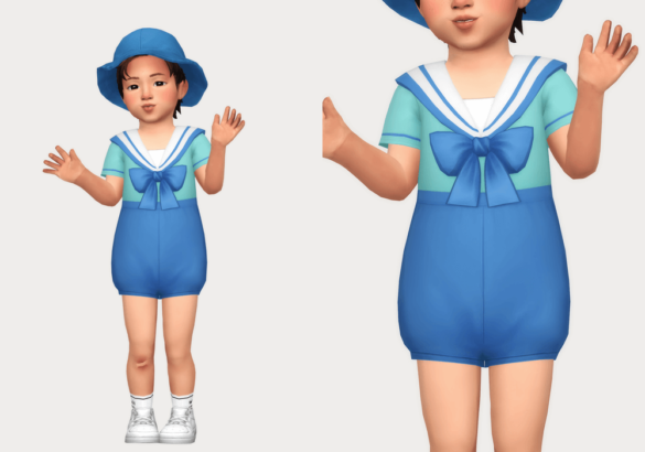 Sims 4 sailor onepiece toddler