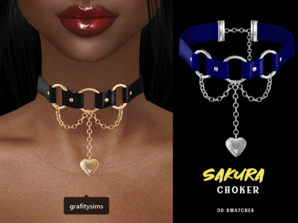 Sims 4 Sakura Choker