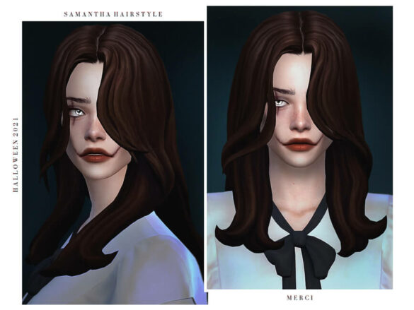 Sims 4 Samantha Hairstyle by -Merci-