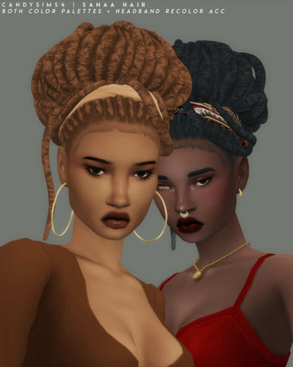 Sims 4 Sanna Hair by Candy Sims 4