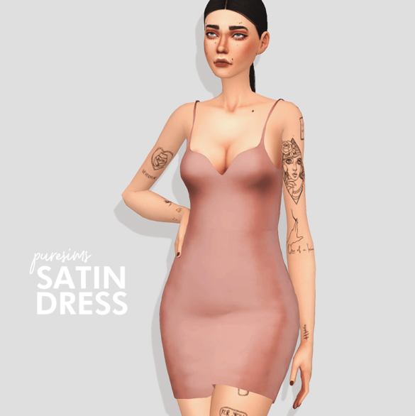 Sims 4 satin dress