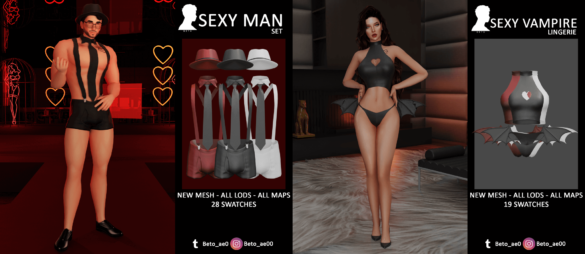 Sims 4 Sexy Man – Sexy Wampire Lingerie