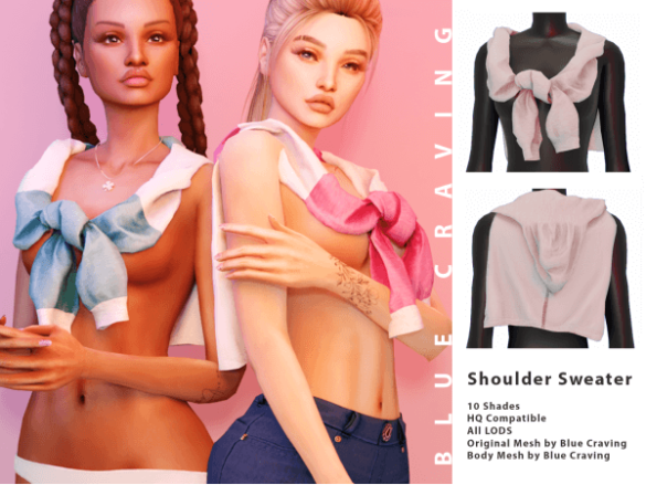 Sims 4 Shoulder Sweater by Blue Craving