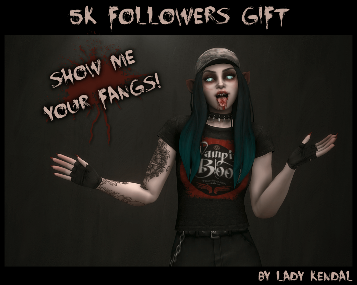 Sims 4 Show me your fangs pose pack