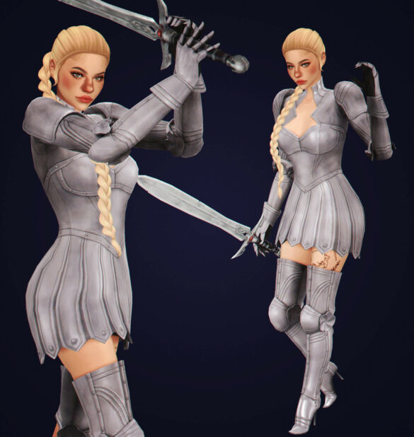 Sims 4 simblreen look 3 knight