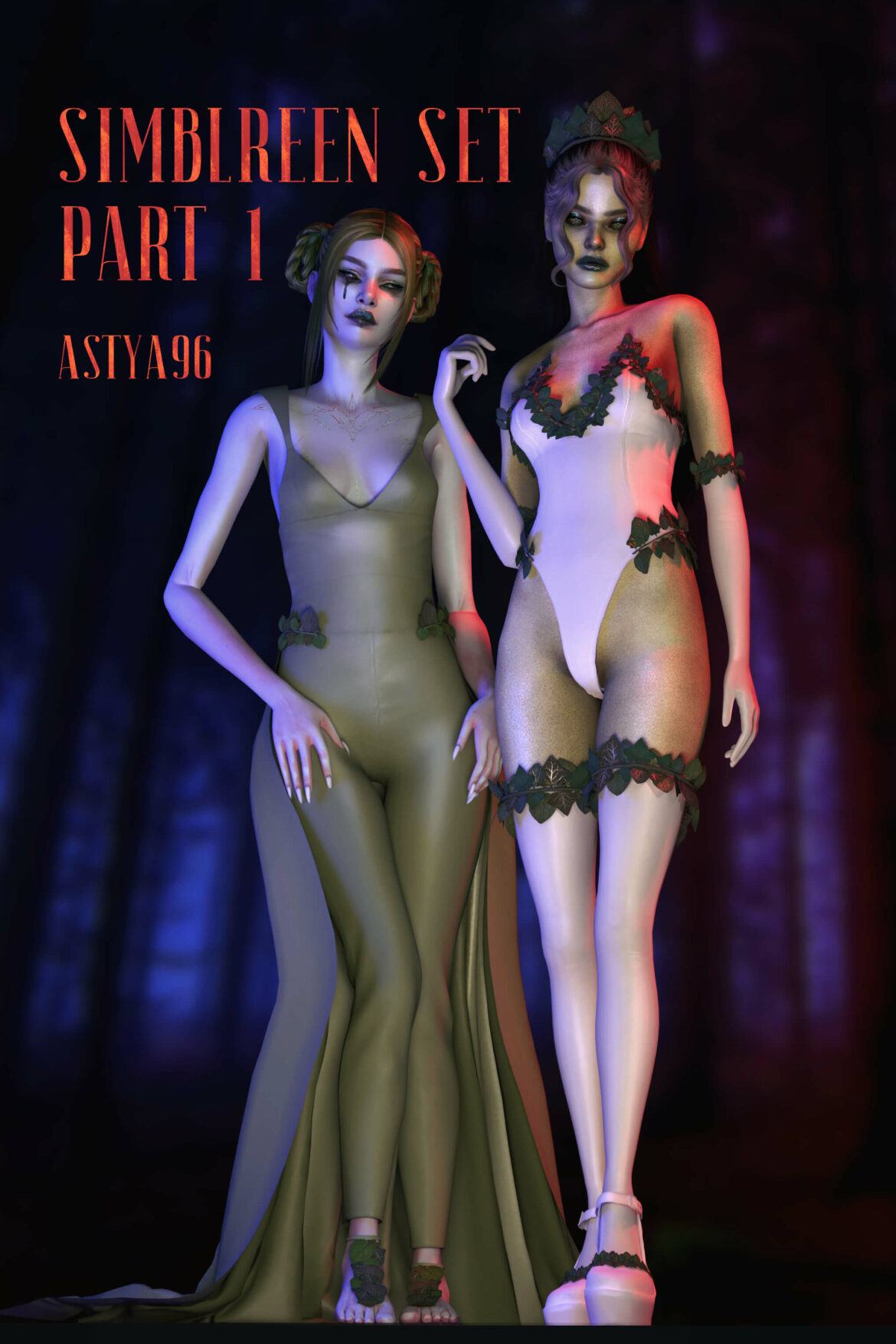 Sims 4 simblreen set 2021 part 1 outfit 01 louhi